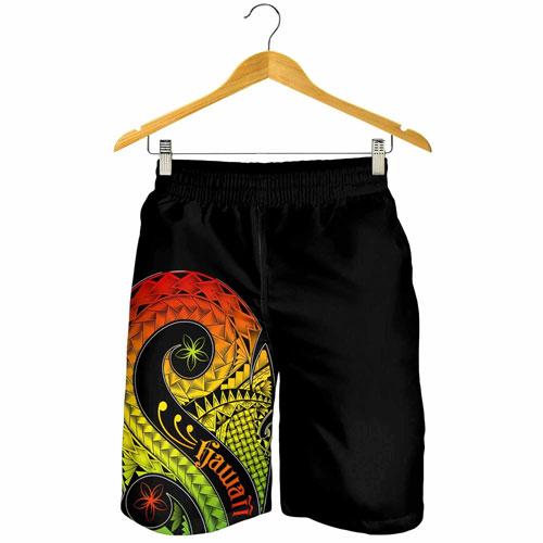 Hawaii Men Short - Hawaii Polynesian Decorative Patterns