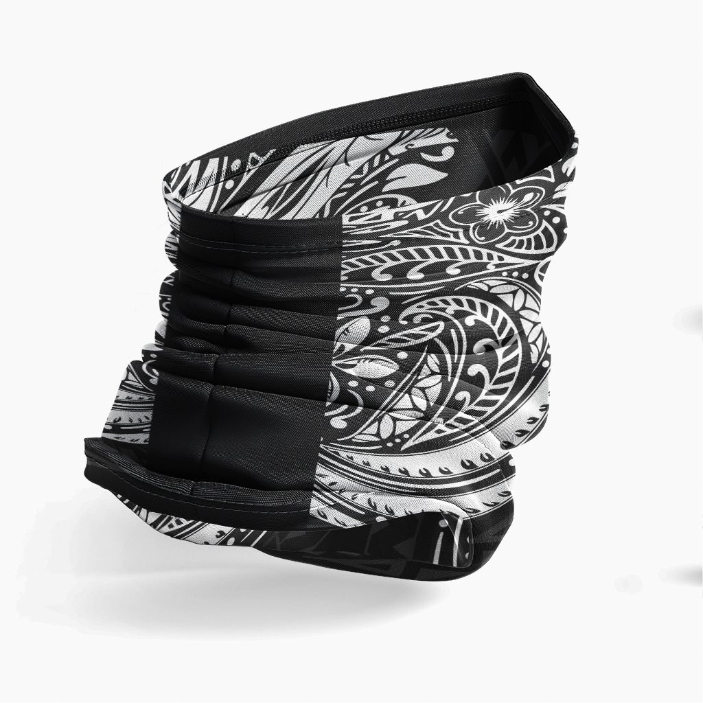 Hawaii Neck Gaiter - Floral Tattoo White
