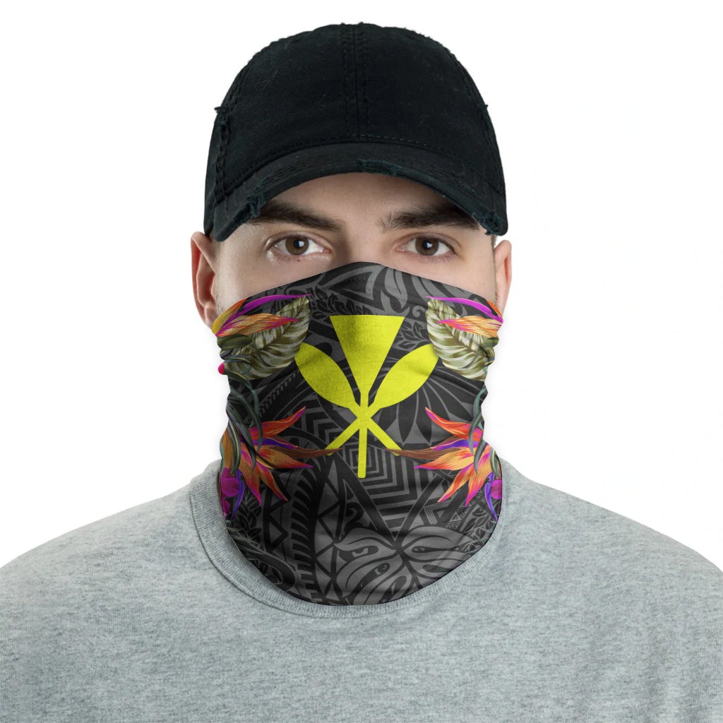 Hawaii Neck Gaiter - Hibiscus Polynesian Pattern