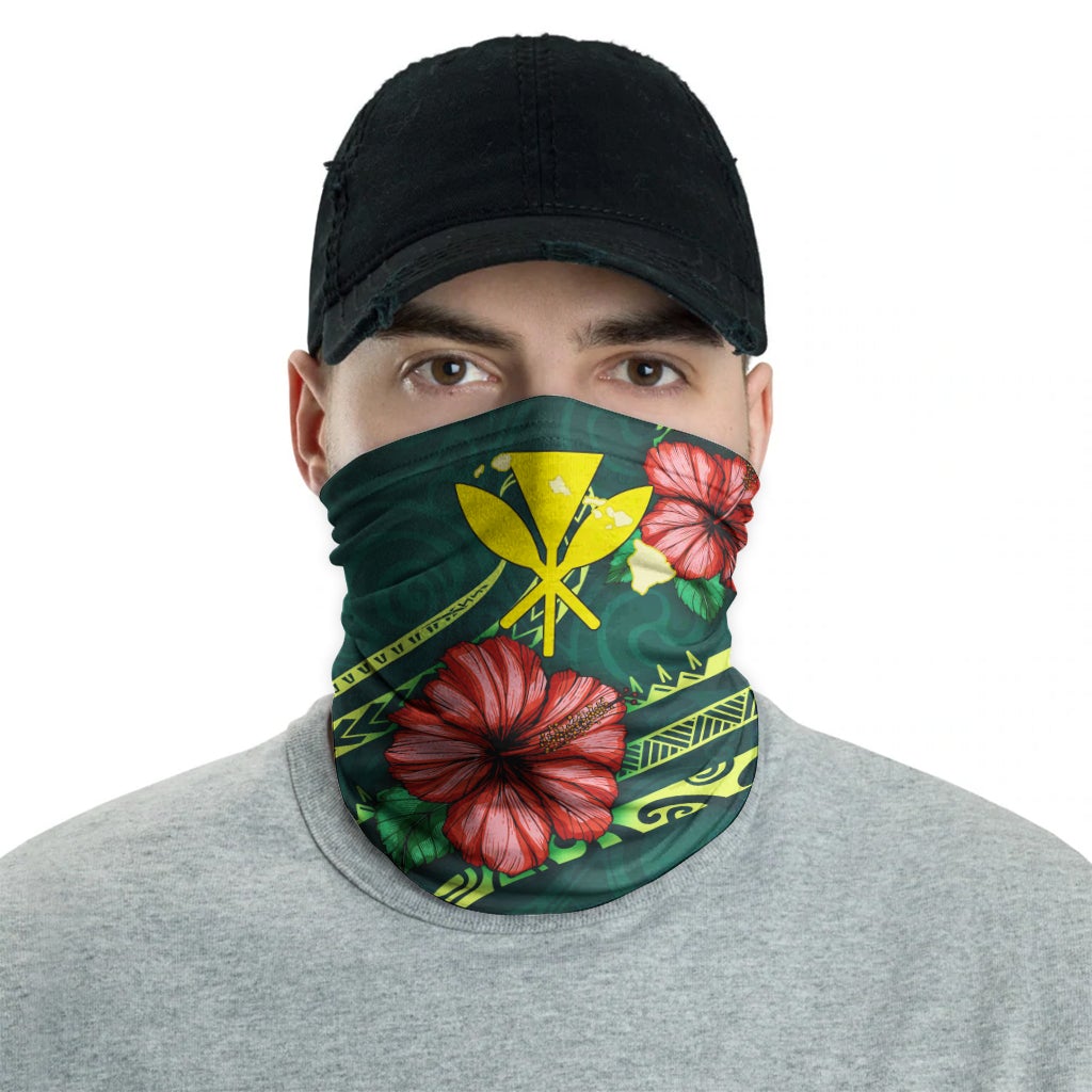 Hawaii Neck Gaiter - Hibiscus With Seal