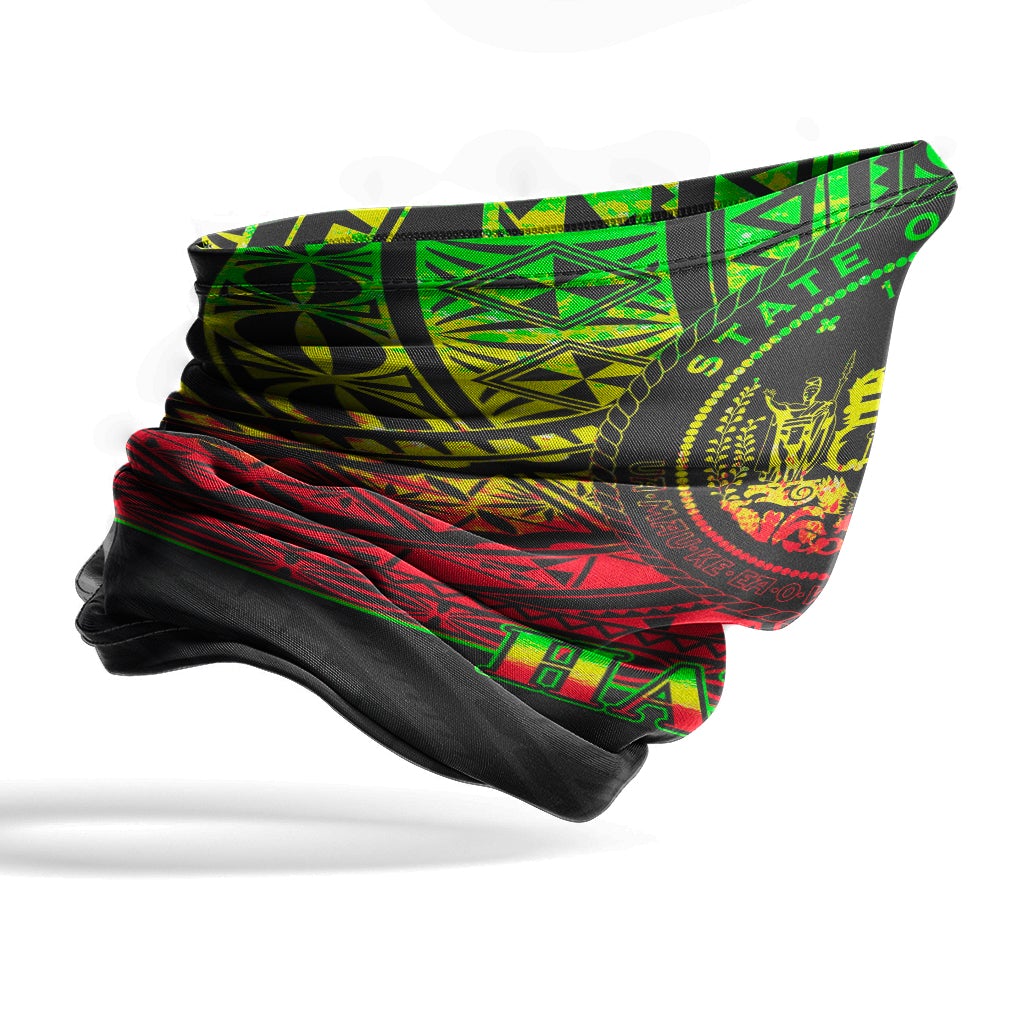 Hawaii Neck Gaiter - Horizontal Pattern Reggae
