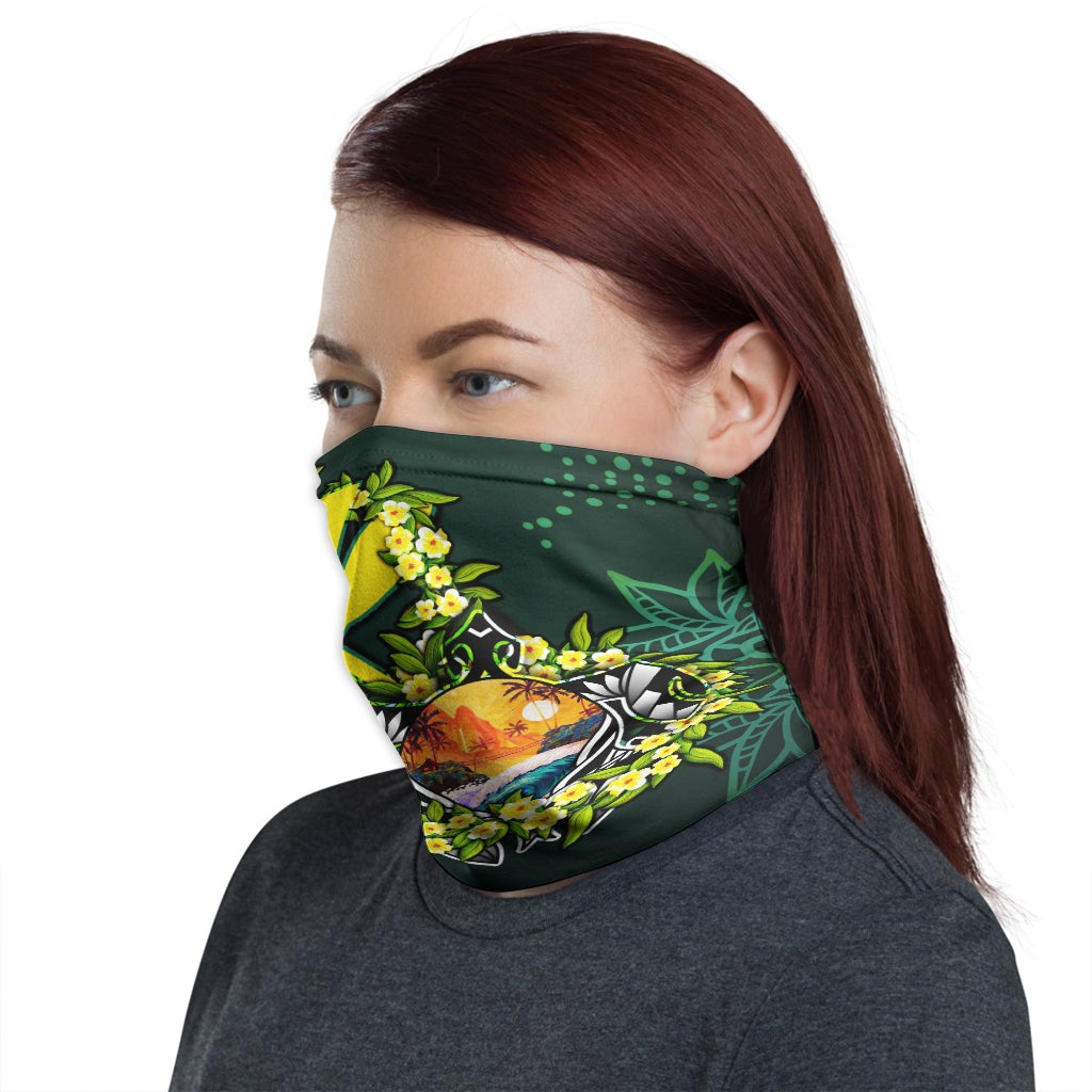 Hawaii Neck Gaiter - Ti Leaf Lei Turtle