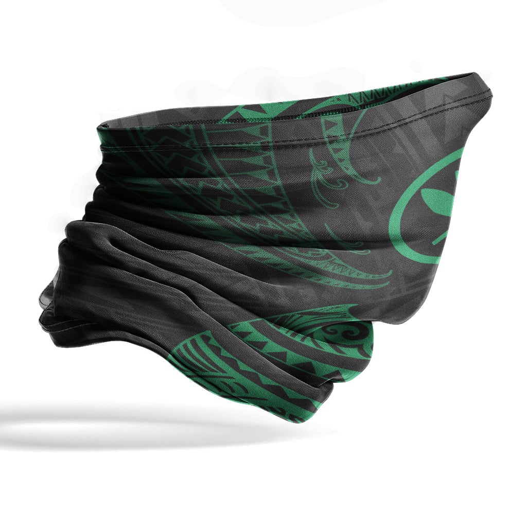 Hawaii Neck Gaiter - Tribal Wave Green