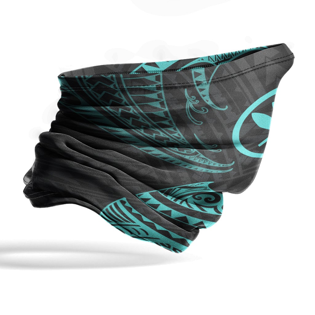 Hawaii Neck Gaiter - Tribal Wave Turquoise