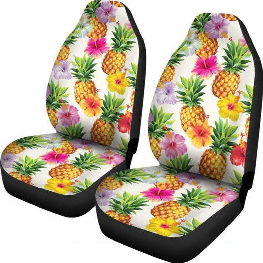 Hawaii Car Seat Cover - Pineapple Hibiscus - 04