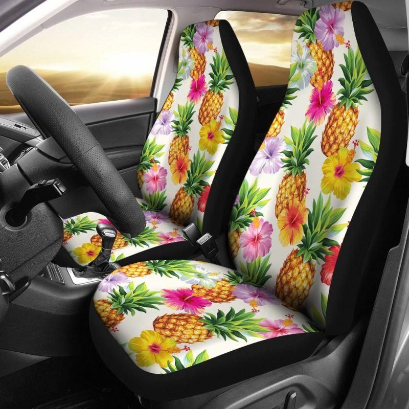 Hawaii Car Seat Cover - Pineapple Hibiscus - 04