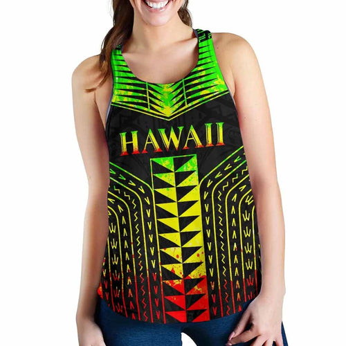 Hawaii Polynesia Tribal Women Tank Top - Reggae Style