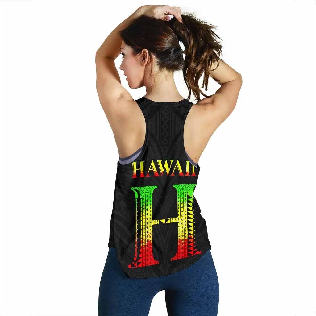 Hawaii Polynesia Tribal Women Tank Top - Reggae Style