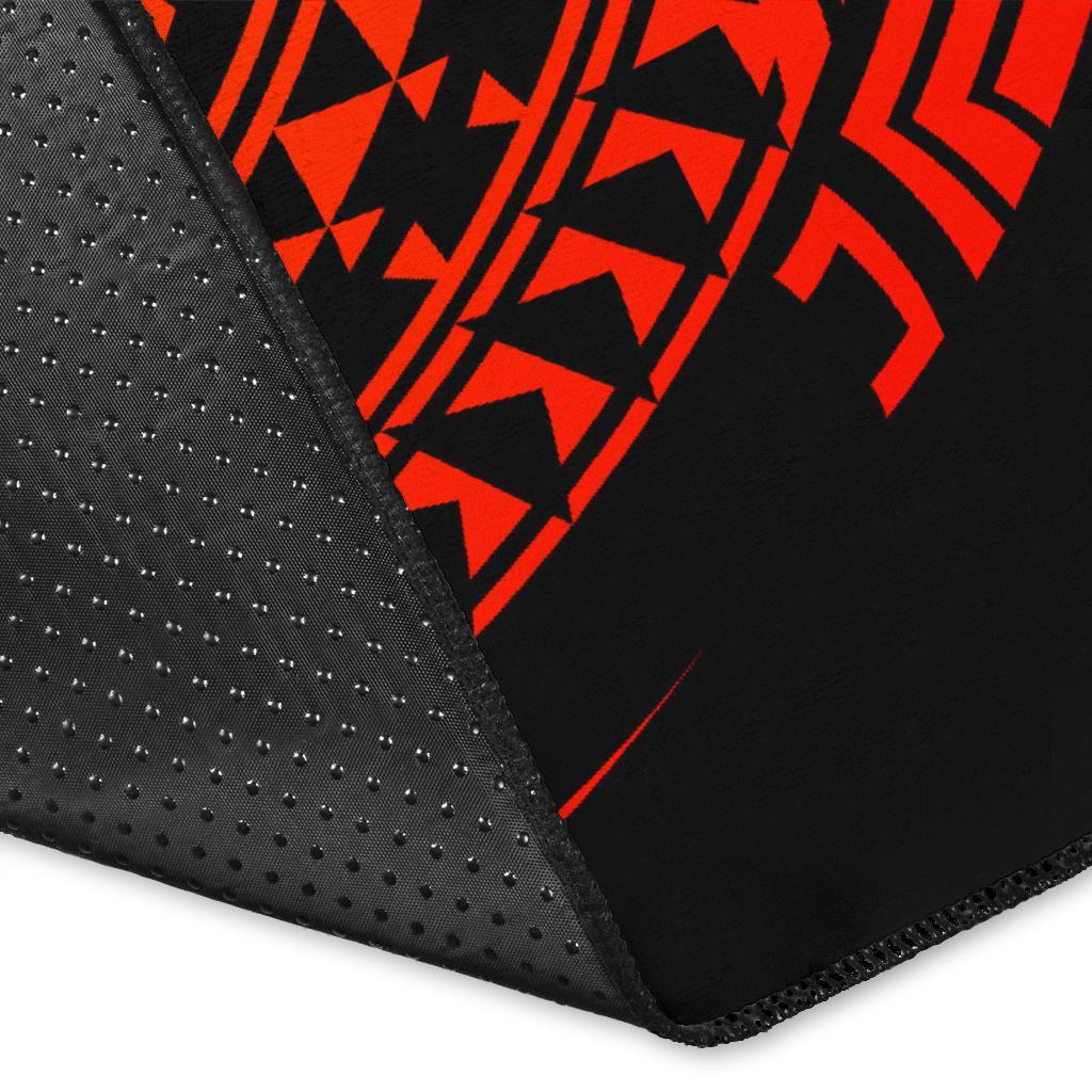 Hawaii Polynesian Area Rug - Vintage Polynesian Turtle (Reggae)