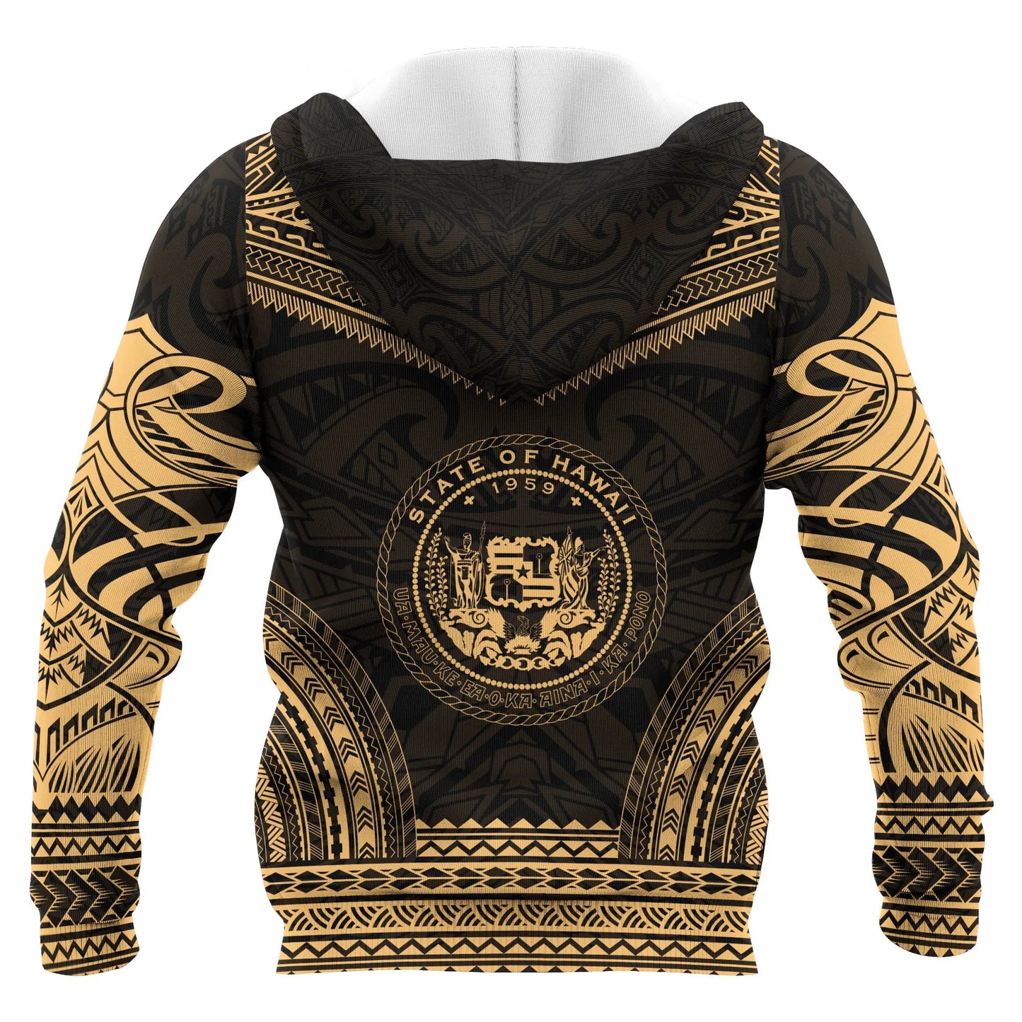 Hawaii Polynesian Chief Hoodie - Gold Version