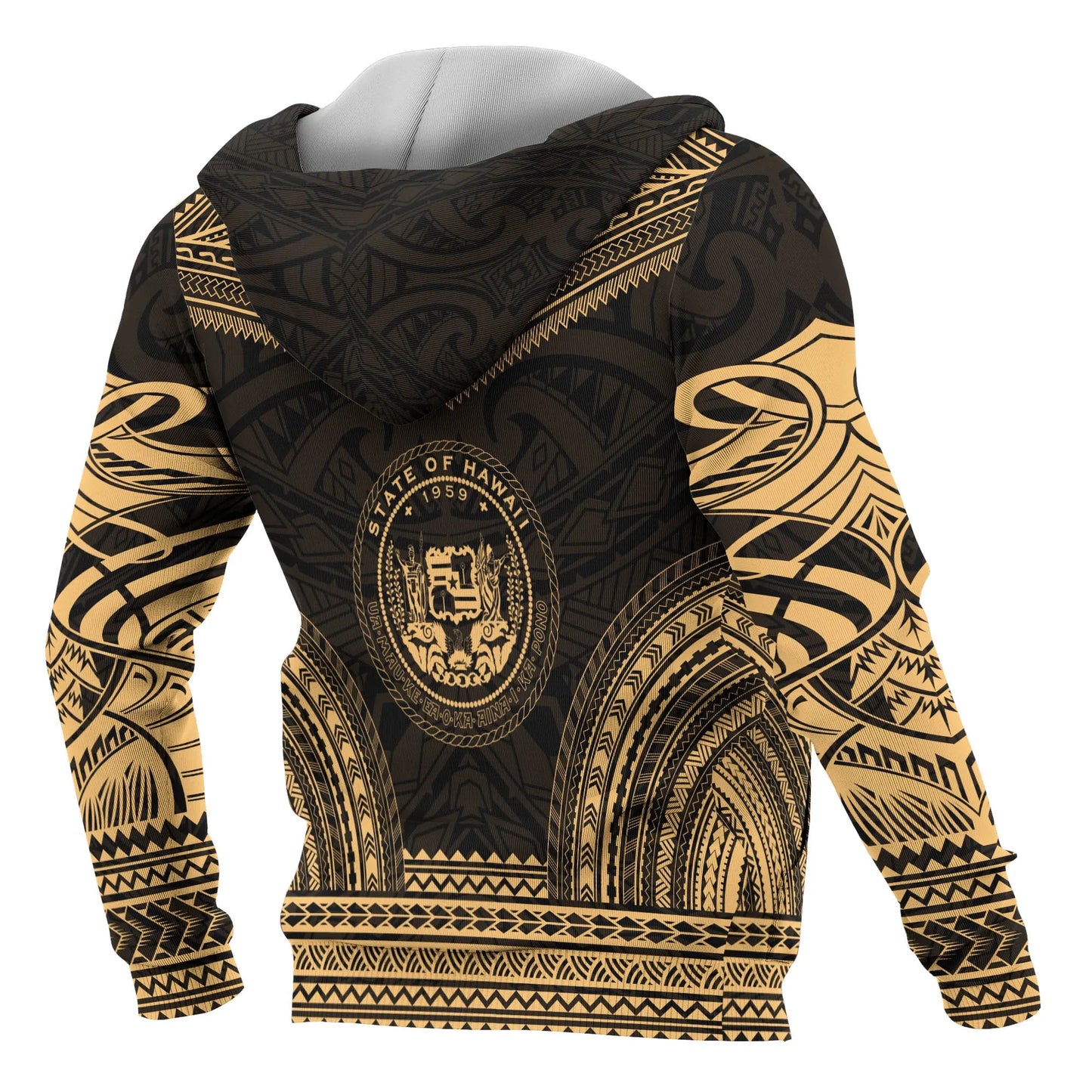 Hawaii Polynesian Chief Hoodie - Gold Version