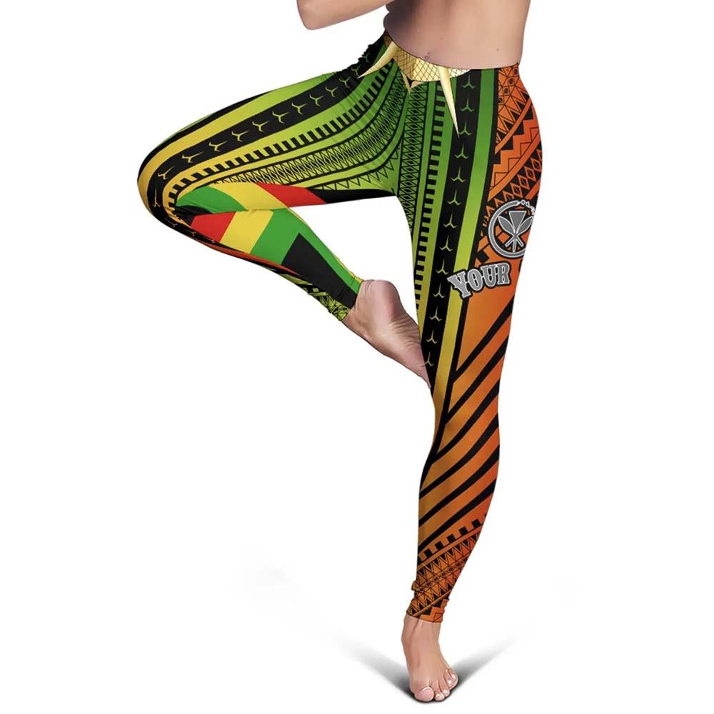Hawaii Polynesian Custom Personalised Legging - Tribal Ornamental