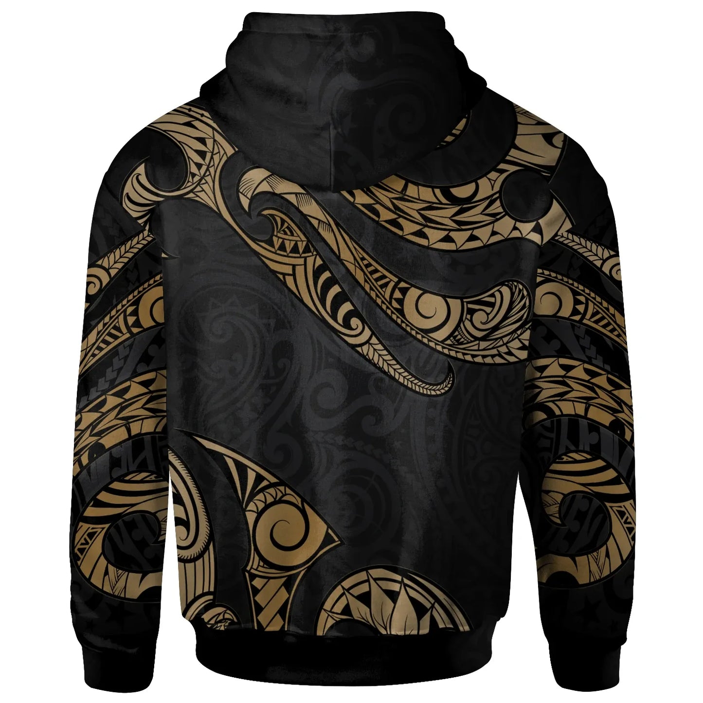 Hawaii Polynesian Hoodie - Poly Tattoo Gold Version