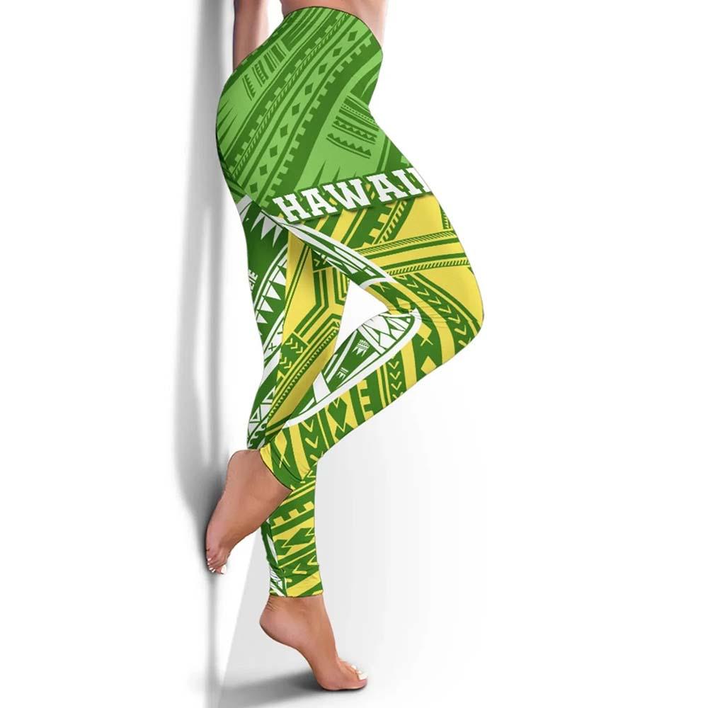 Hawaii Polynesian Legging - Hawaiian Pattern With Seal