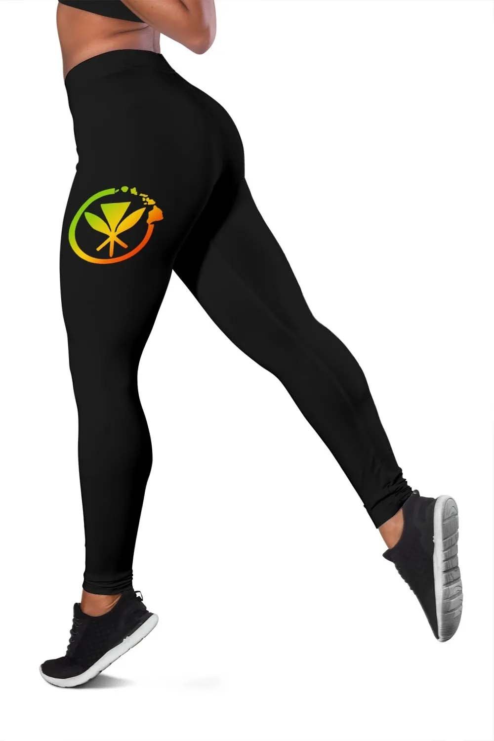 Hawaii Polynesian Legging  - Vintage Polynesian Turtle (Reggae)