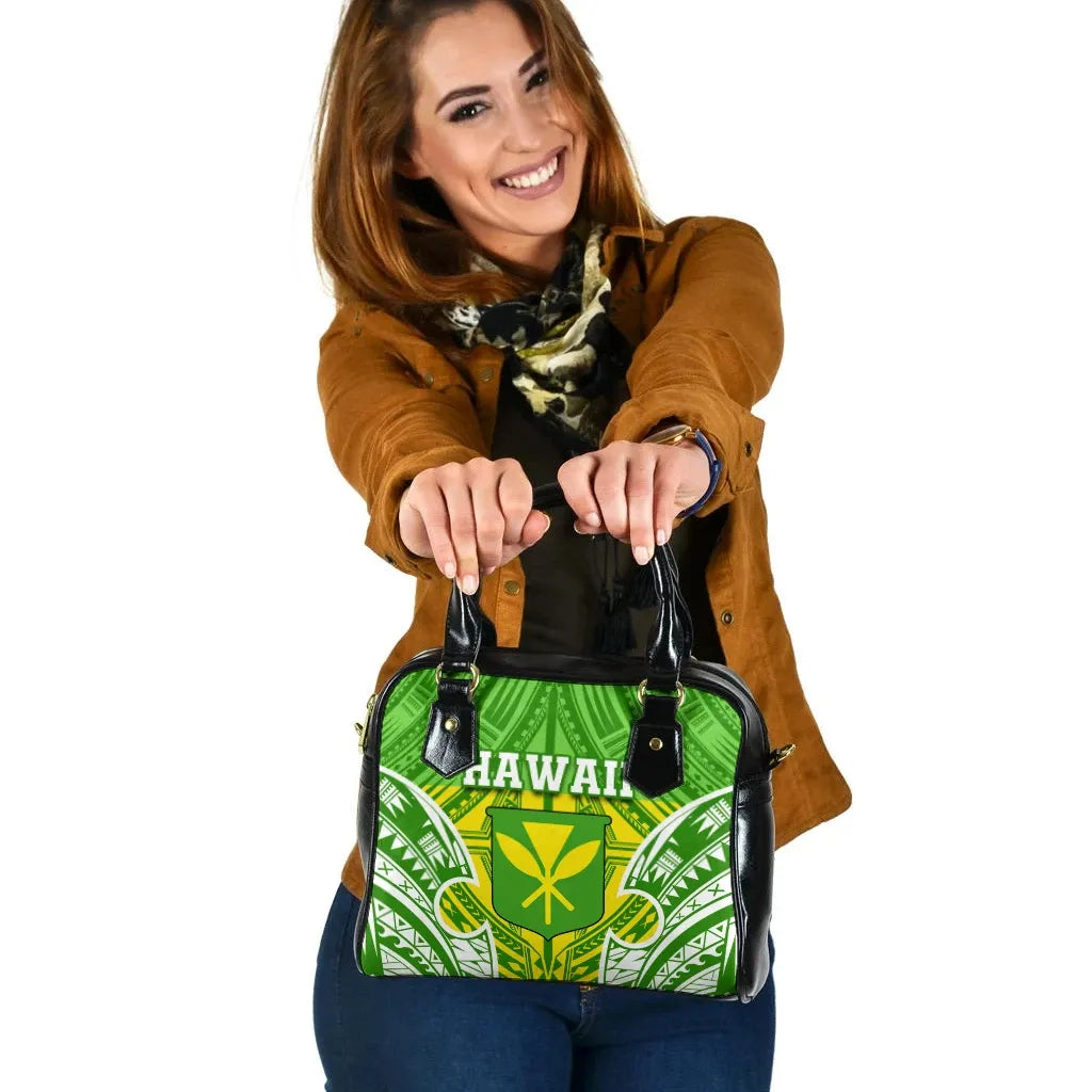 Hawaii Polynesian Shoulder Handbag - Hawaiian Pattern With Seal