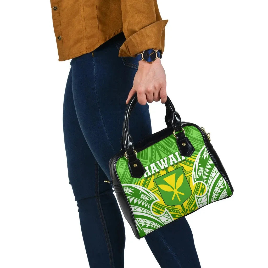 Hawaii Polynesian Shoulder Handbag - Hawaiian Pattern With Seal