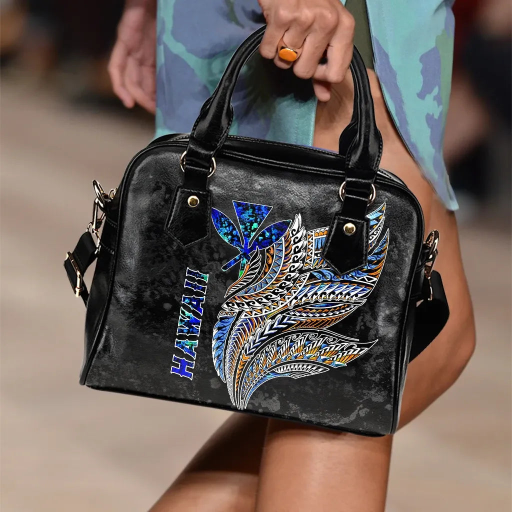 Hawaii Polynesian Shoulder Handbag - Polynesian Wings