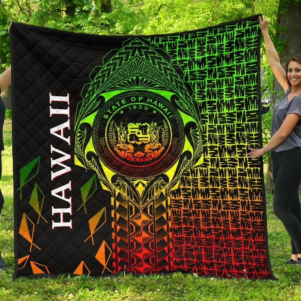 Hawaii Premium Quilt - Hawaii Seal Rocket Style (Reggae)28