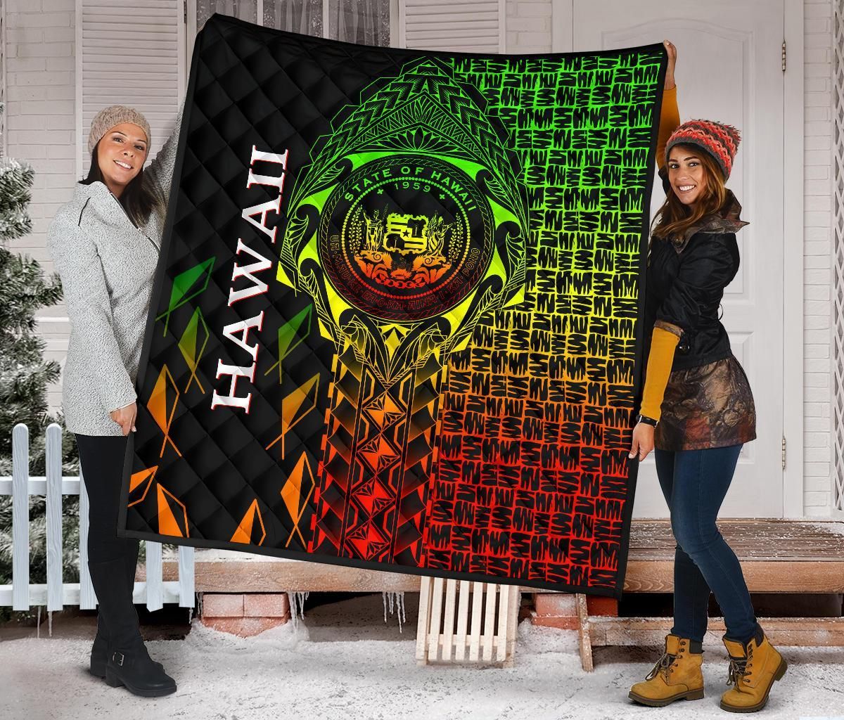 Hawaii Premium Quilt - Hawaii Seal Rocket Style (Reggae)28