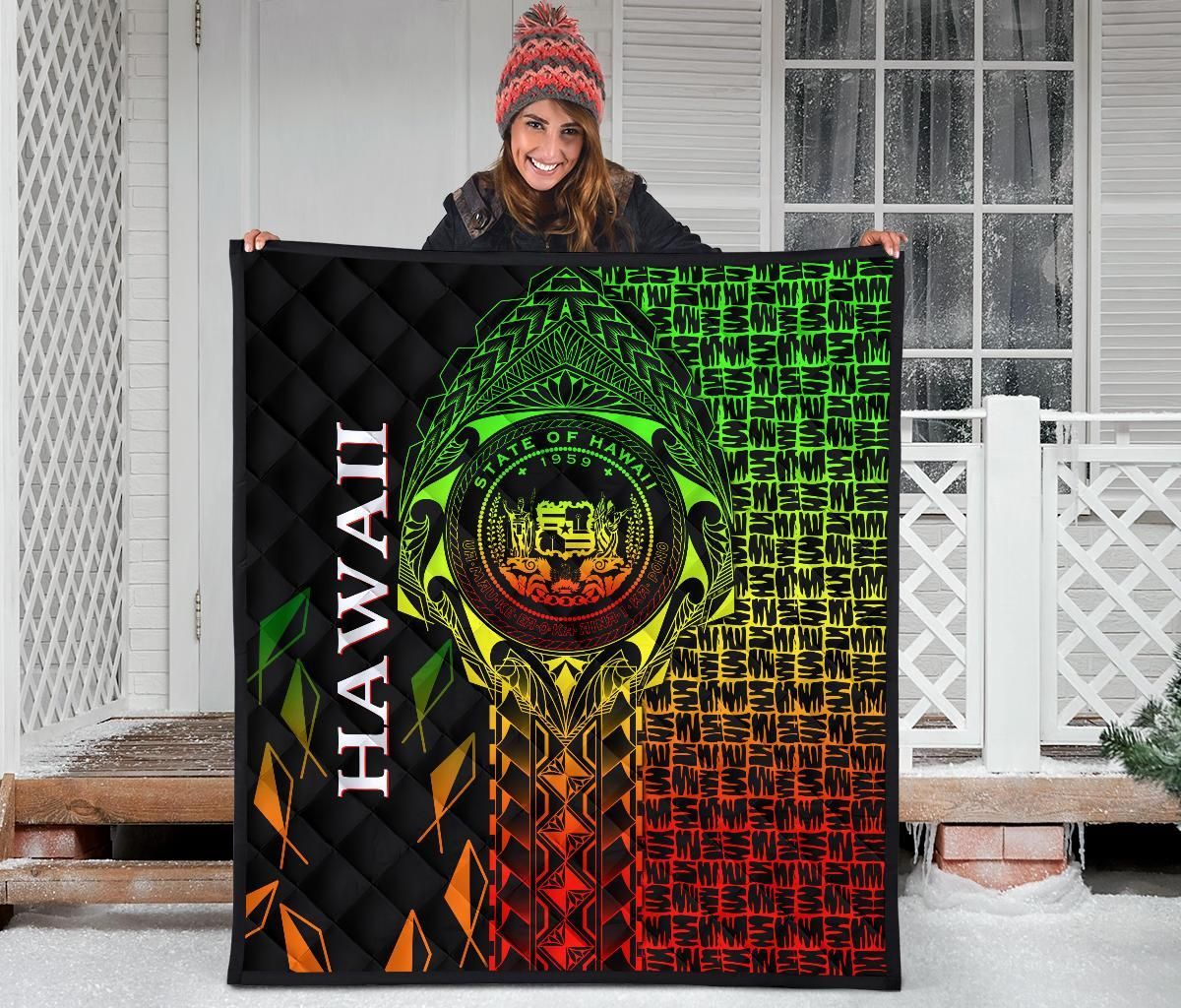 Hawaii Premium Quilt - Hawaii Seal Rocket Style (Reggae)28