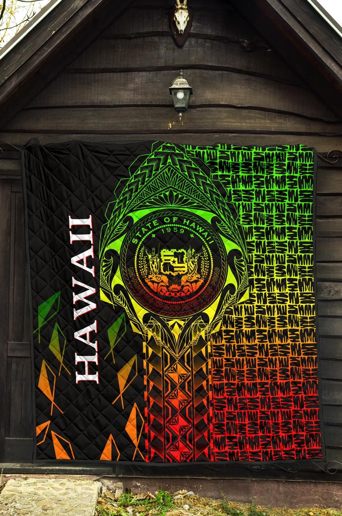 Hawaii Premium Quilt - Hawaii Seal Rocket Style (Reggae)28