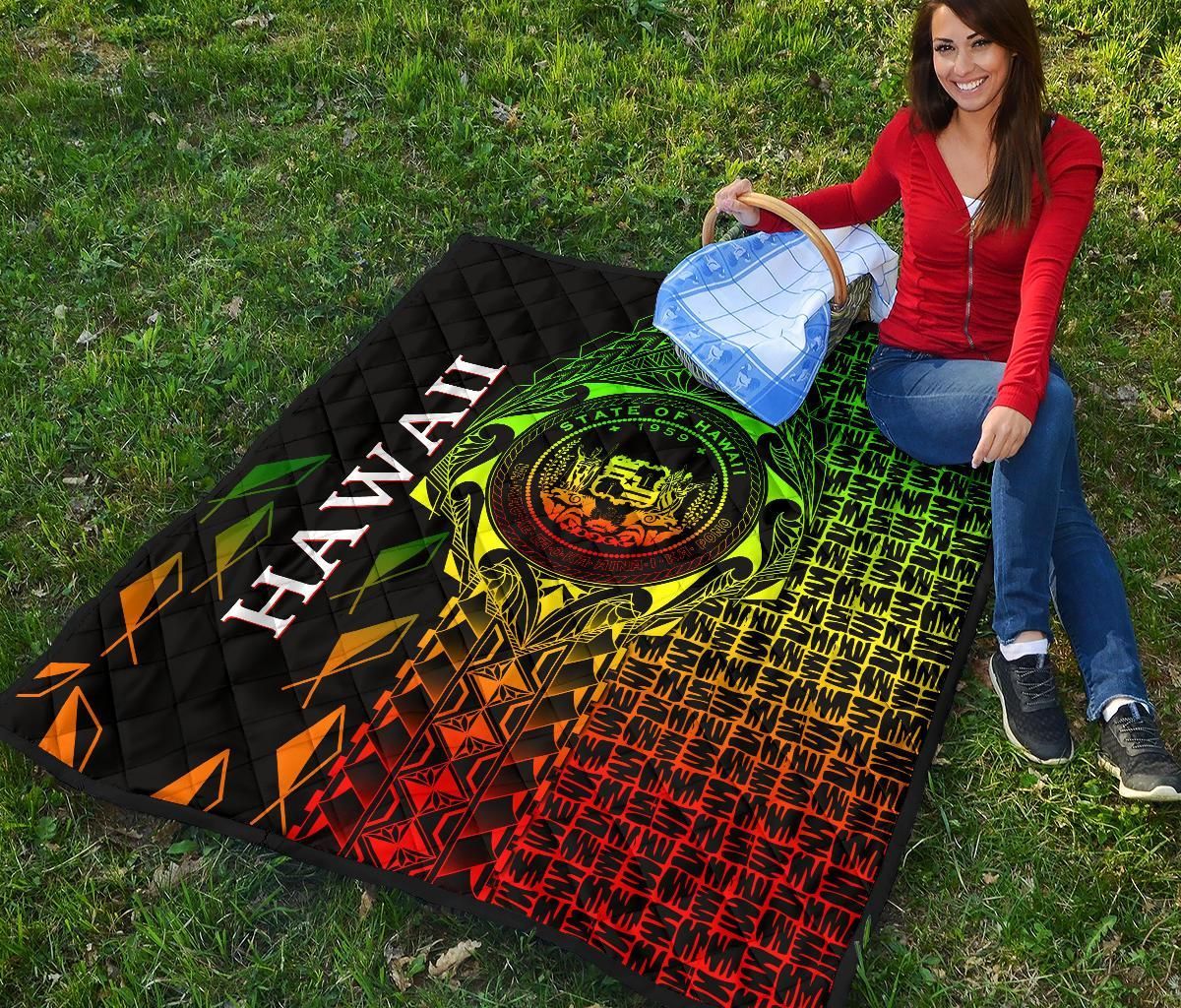Hawaii Premium Quilt - Hawaii Seal Rocket Style (Reggae)28