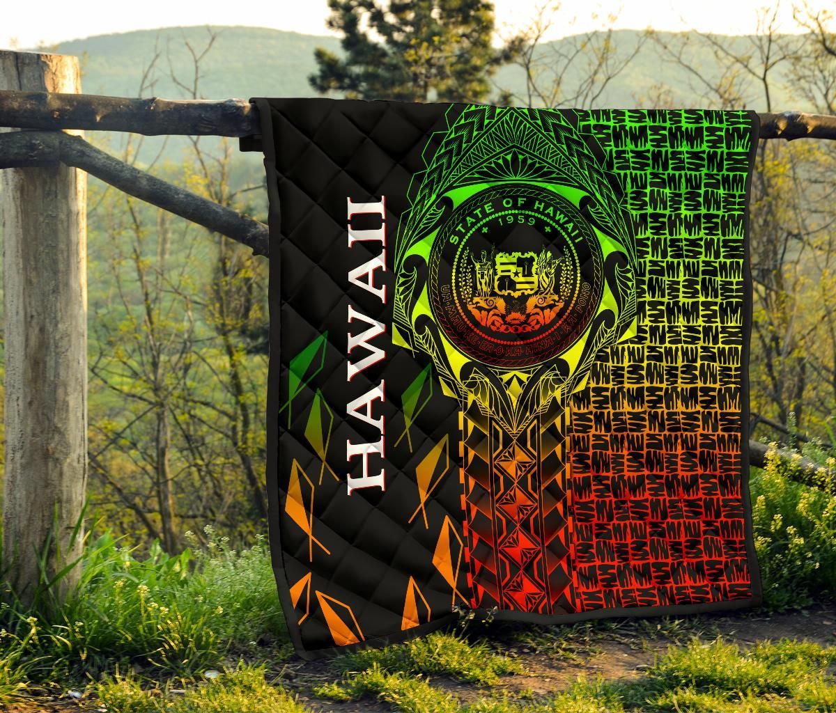Hawaii Premium Quilt - Hawaii Seal Rocket Style (Reggae)28