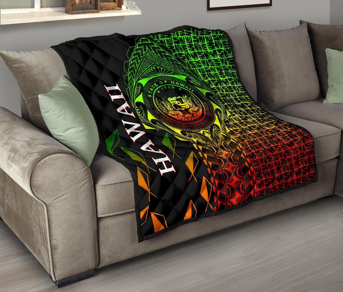 Hawaii Premium Quilt - Hawaii Seal Rocket Style (Reggae)28