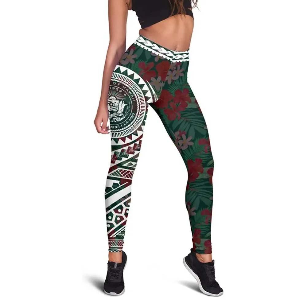 Hawaii Seal Legging (White)