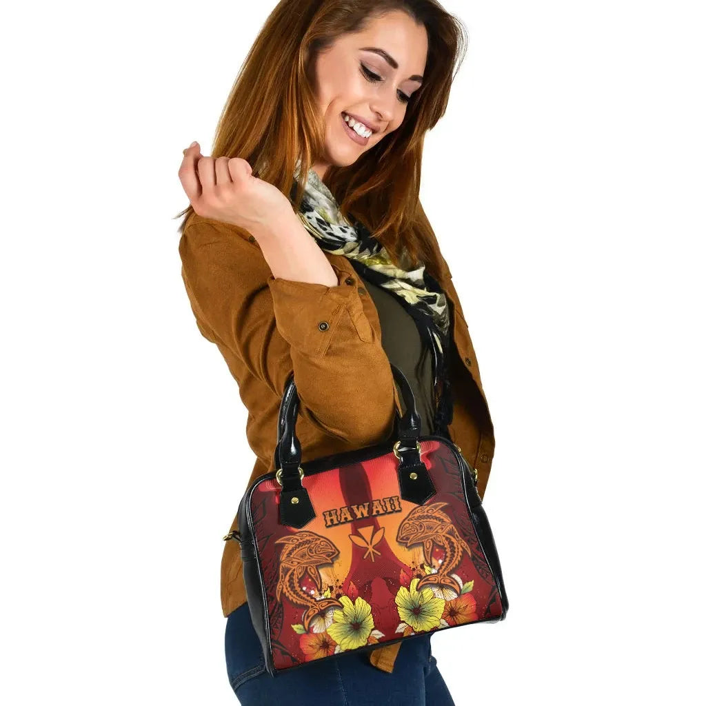 Hawaii Shoulder Handbag - Tribal Tuna Fish