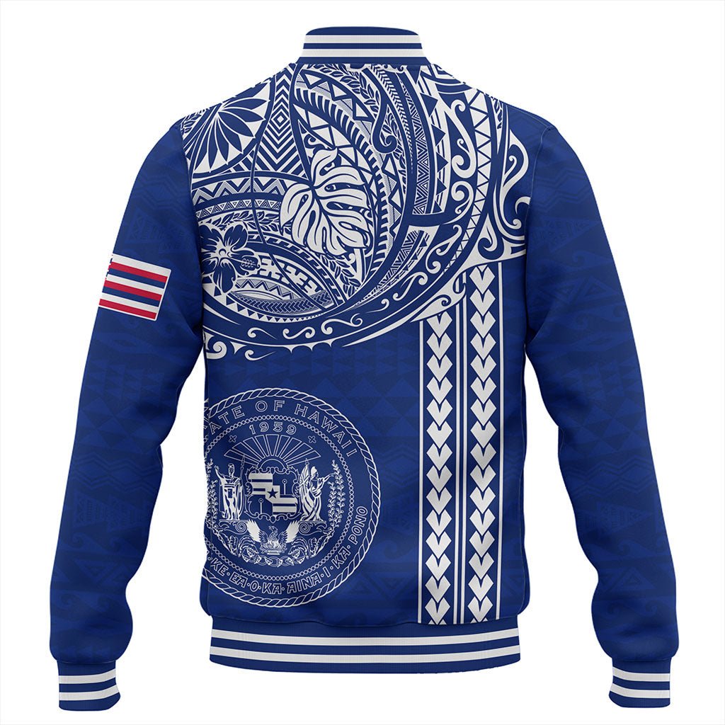 Hawaii Baseball Jacket State of Hawaii Polynesian Tribal Classic Style