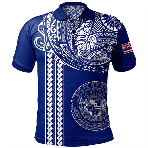 Hawaii Polo Shirt State of Hawaii Polynesian Tribal Classic Style