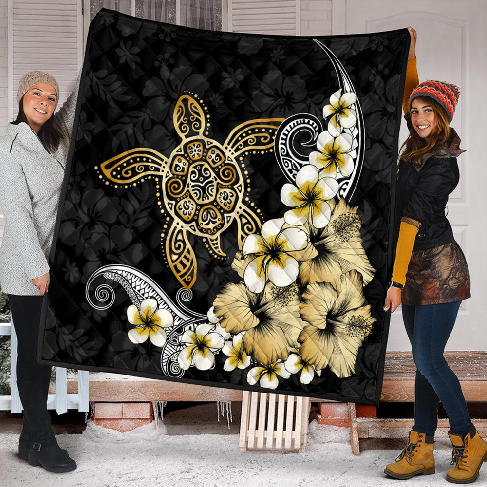 Hawaii Premium Quilt Hawaii Turtle Gold Tropical