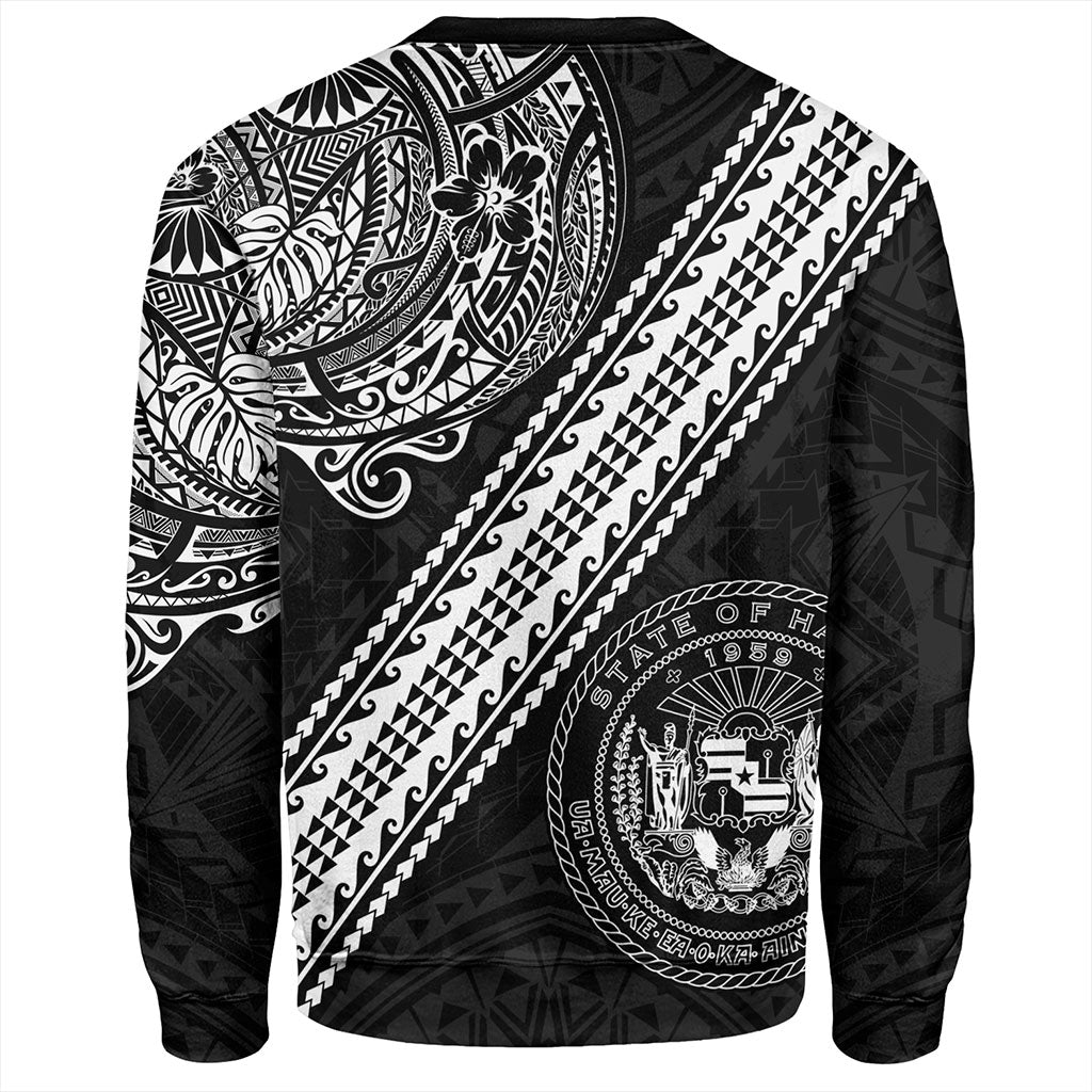 Hawaii Sweatshirt Seal Tribal Polynesian Tattoos