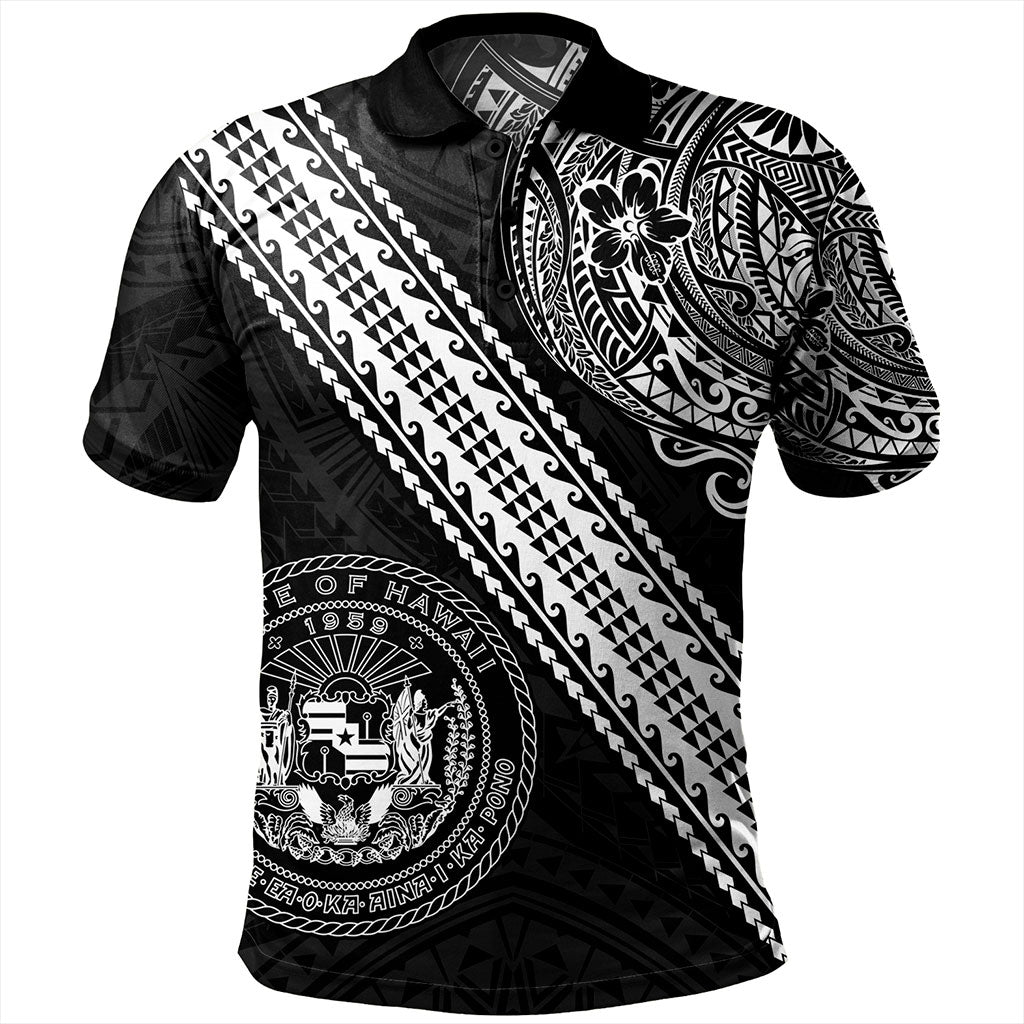 Hawaii Polo Shirt Seal Tribal Polynesian Tattoos