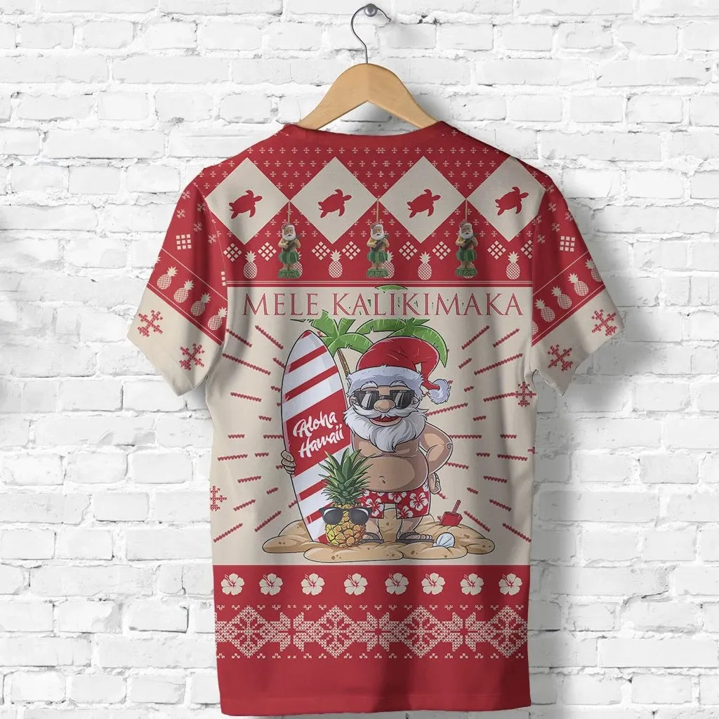 Hawaiian Christmas T-Shirt - Aloha Hawaii Mele Kalikimaka