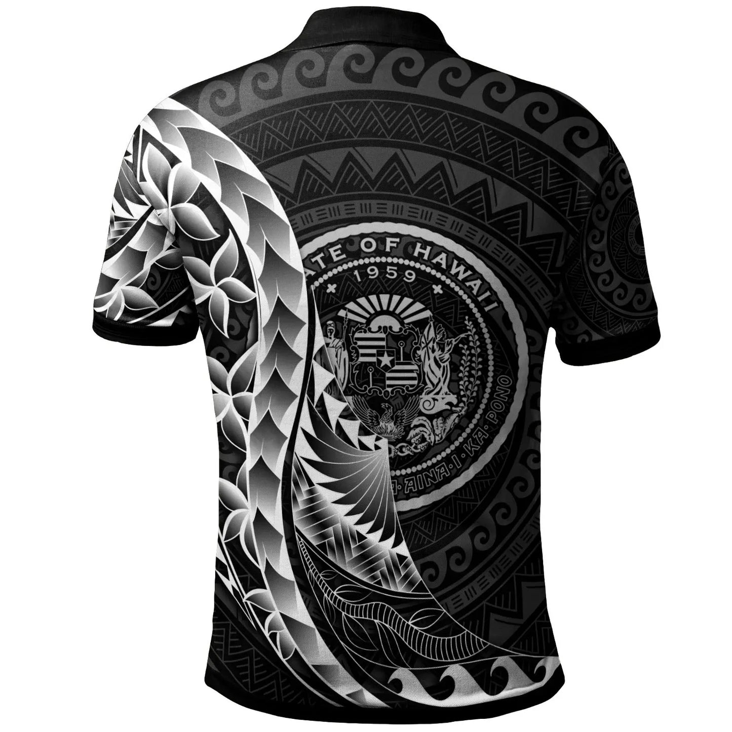 Hawaii Polo Shirt - Custom Personalised Polynesian Pattern Style