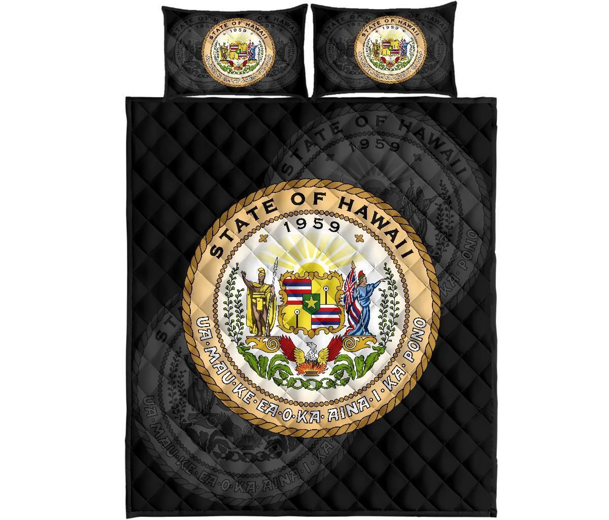 Hawaii Polynesian Quilt Bed Set