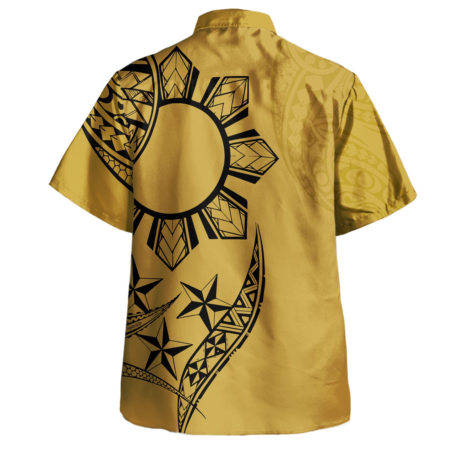 Philippines Combo Dress And Shirt Tribal Sun In My Heart Gold