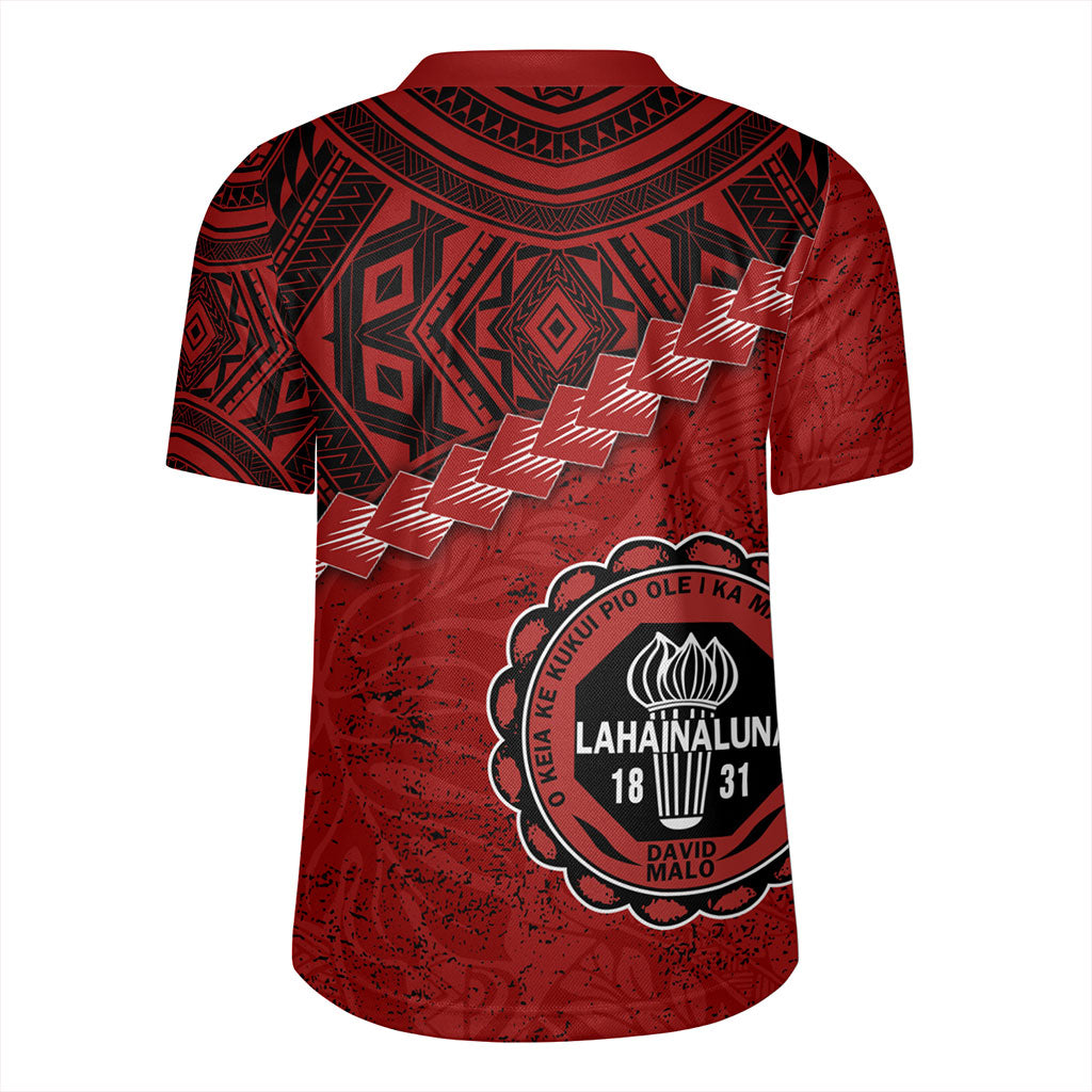 Hawaii Rugby Jersey Lahainaluna High School With Polynesian Tribal