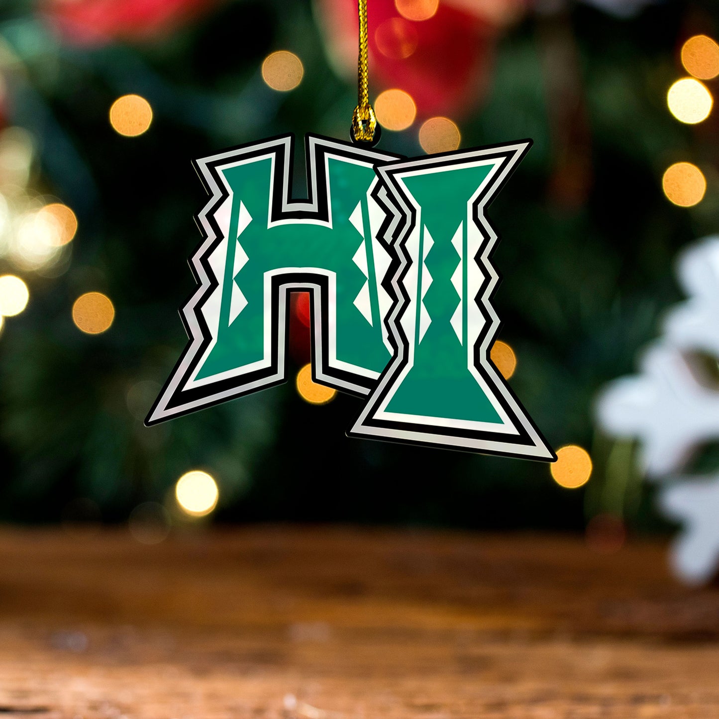 Hawaii Acrylic And Wooden Ornament Polynesia Tribal HI