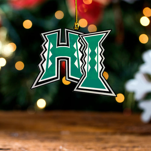 Hawaii Acrylic And Wooden Ornament Polynesia Tribal HI