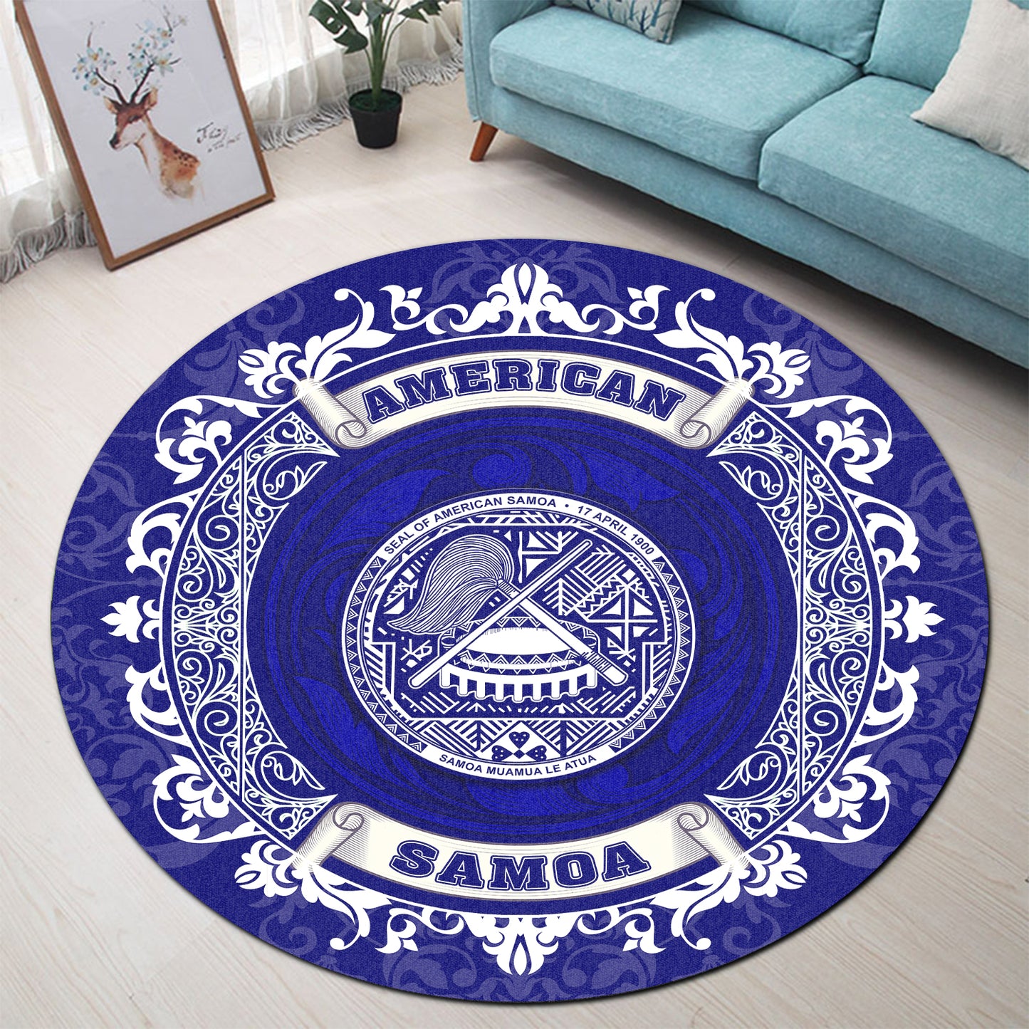 American Samoa Round Rugs Home Style