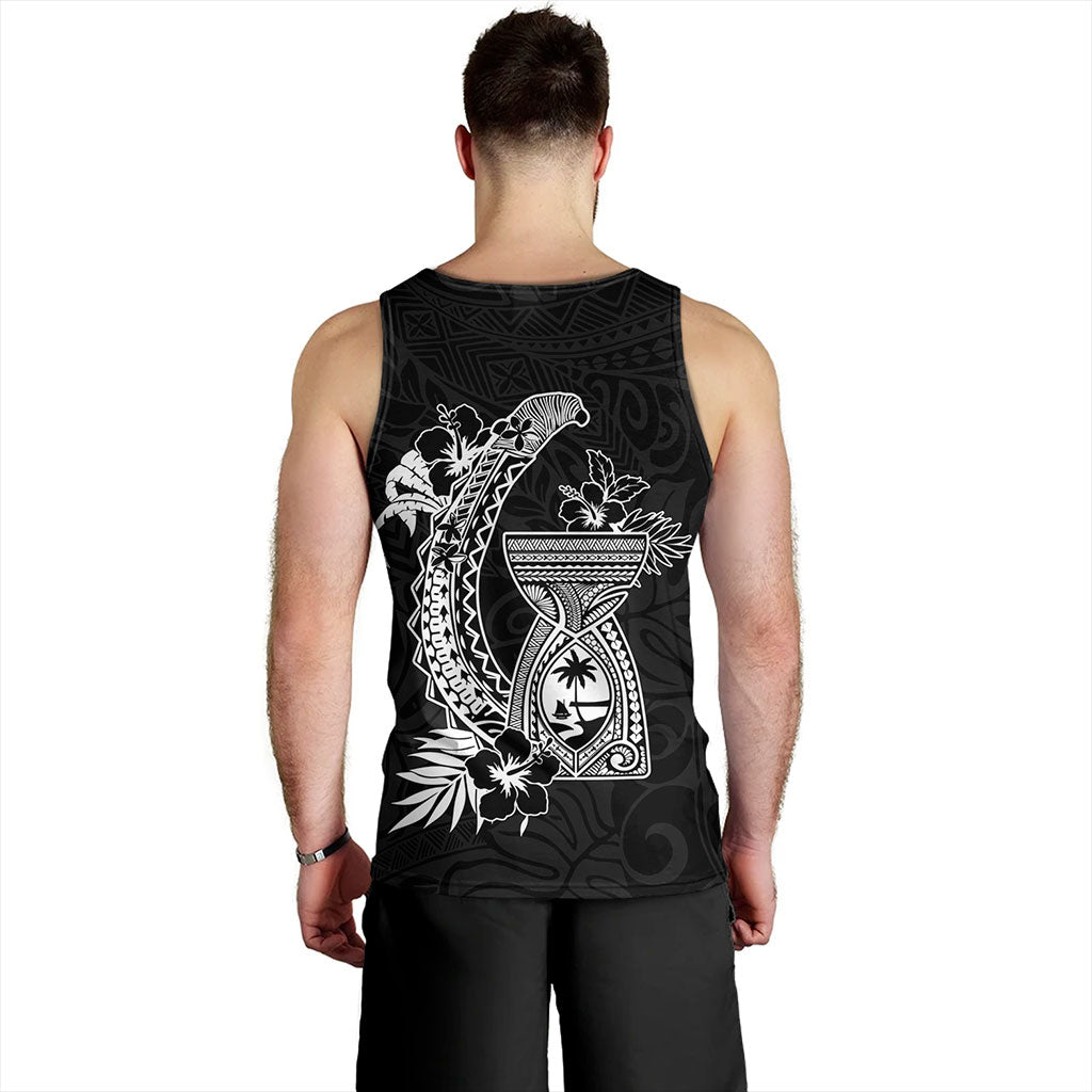 Guam Tank Top Hook With Latte Stone Hibiscus Tropical