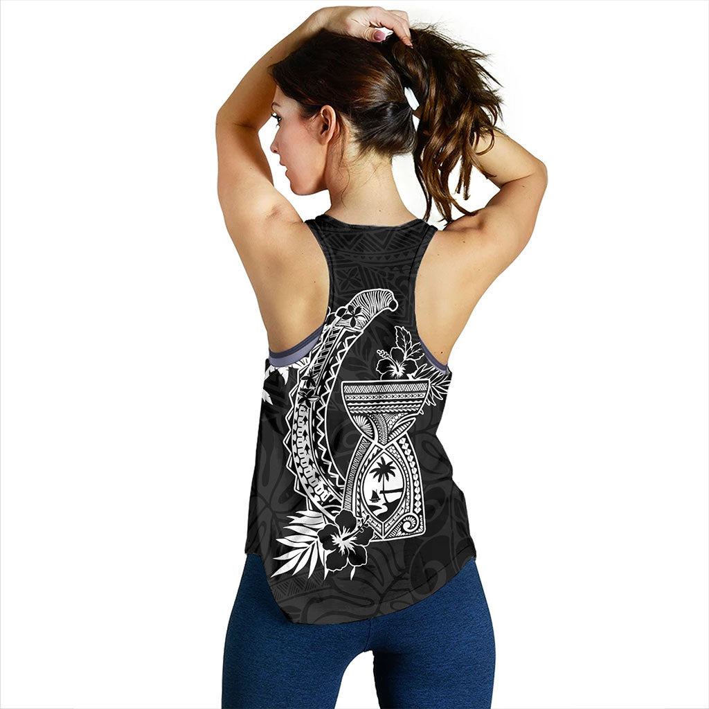 Guam Women Tank Hook With Latte Stone Hibiscus Tropical