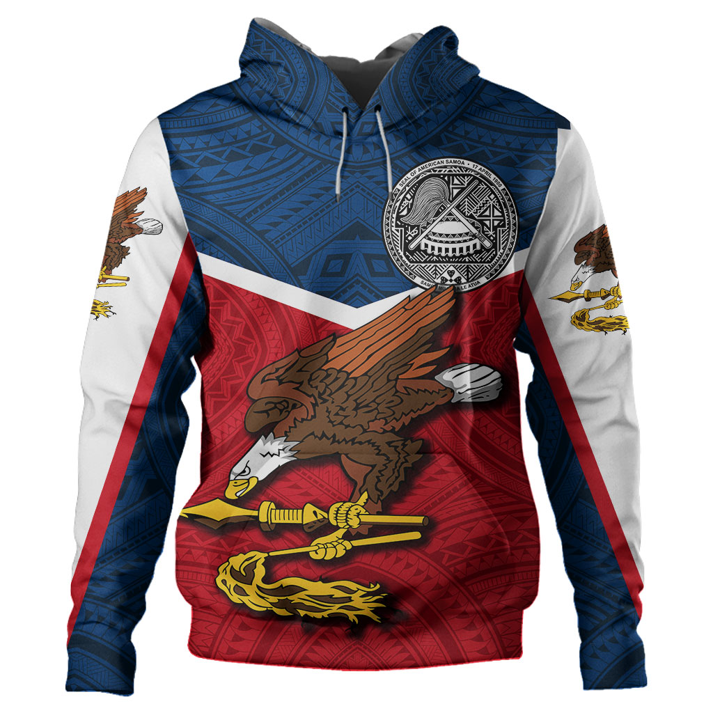 American Samoa Hoodie Samoa Tribal Flag Sport Style