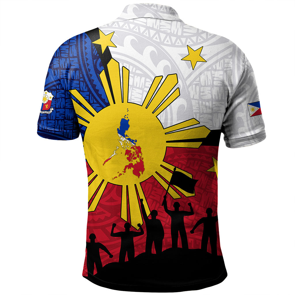 Philippines Filipinos Polo Shirt Independence Day Polynesian Style