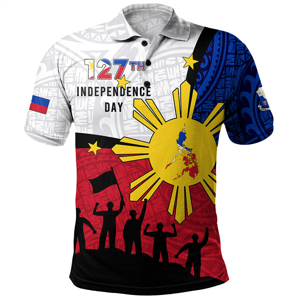Philippines Filipinos Polo Shirt Independence Day Polynesian Style
