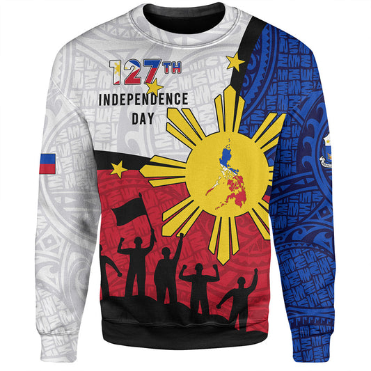 Philippines Filipinos Sweatshirt Independence Day Polynesian Style